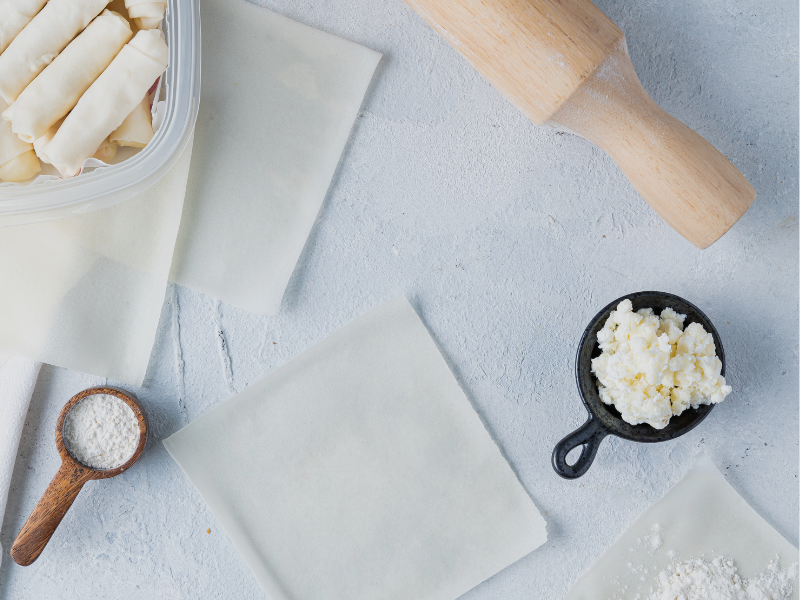 Make the Spring Roll Wrappers